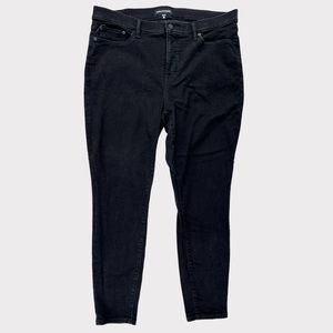 Lucky Brand Ava Mid Rise Skinny Jeans Black Size 20/35